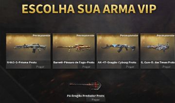 CONTA CROSSFIRE COM DIREITO A ESCOLHER 1 VIP PROTO PERMANENTE