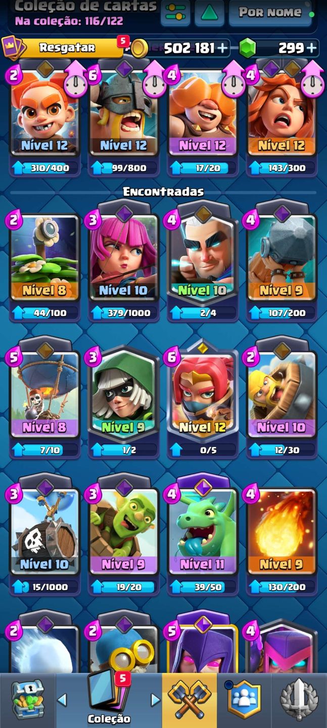 CONTA COM 28K DE TROFÉU GEMADINHA JUNTO COM CLASH ROYALE 3 HERÓI