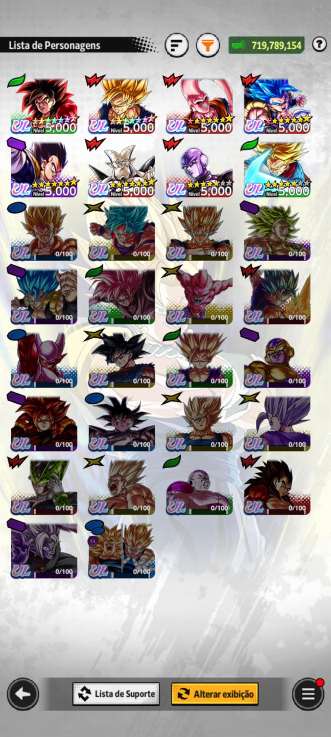 Conta Dragon Ball Legends Mid Game