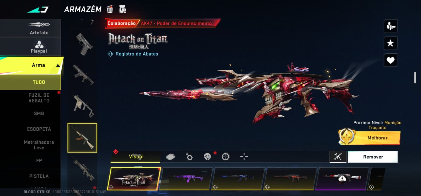 Conta Blood Strike Competitiva (Lenda) Full Acesso com Várias Skins