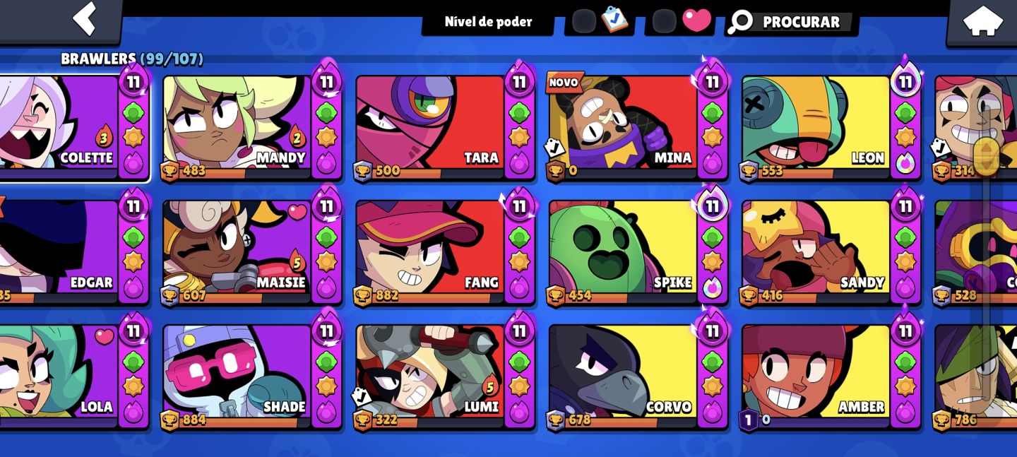 CONTA BRAWL STARS + CLASH ROYALE | BRAWL STARS 2018 | 13145 TROFÉUS