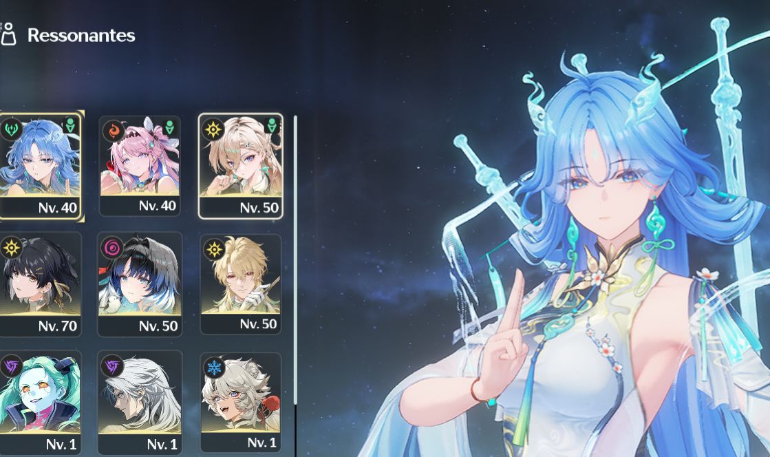 CONTA LINDA DE WUTHERING WAVES COM QINXIAO DENIA E +