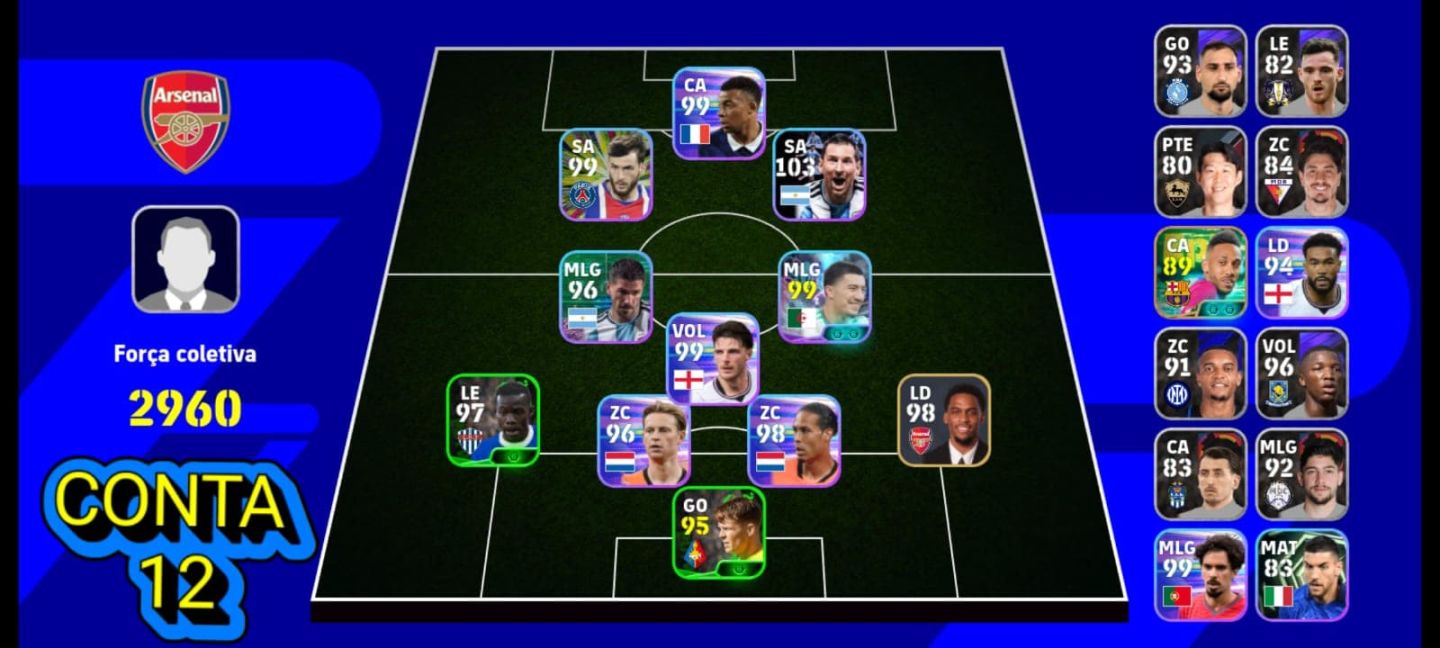 CONTAS EFOOTBALL MOBILE| COM NEYMAR BLITZ CURLER DO SANTOS