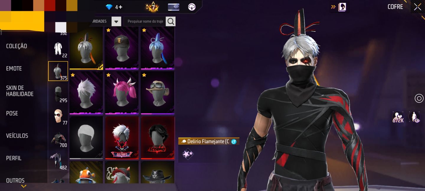 CONTA FREE FIRE (GEMADA)
