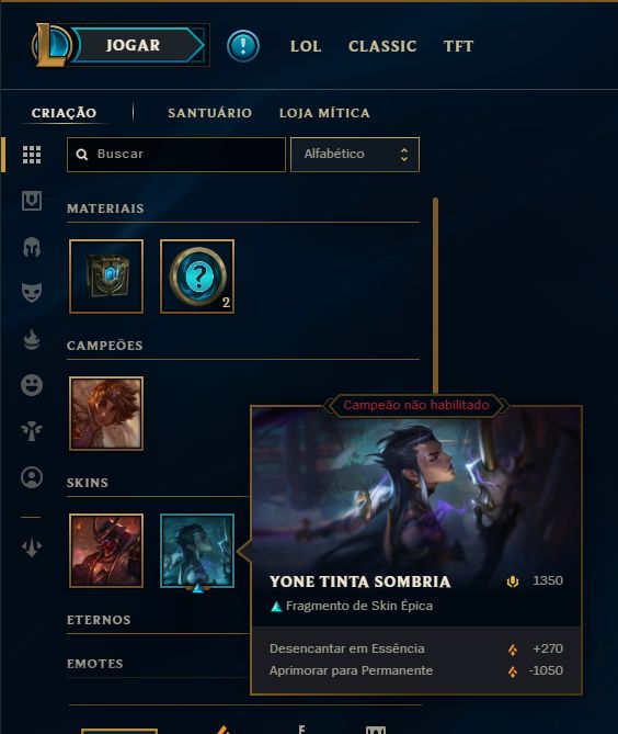 SKIN NOVA KINDRED PANDEMÔNIO + [ DIAMANTE COM 70% DE WIN RATE ] SUPER PROMOÇÃO!