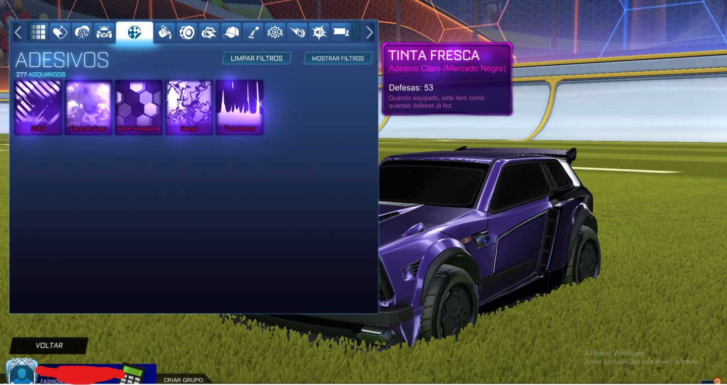Conta Rocket League antiga e Rara. Rank C3 no X2 e Vários BMs