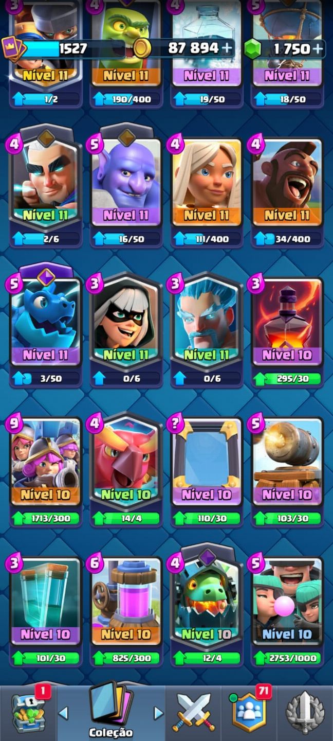Conta Clash Royale à venda nível avançado! mande sua proposta
