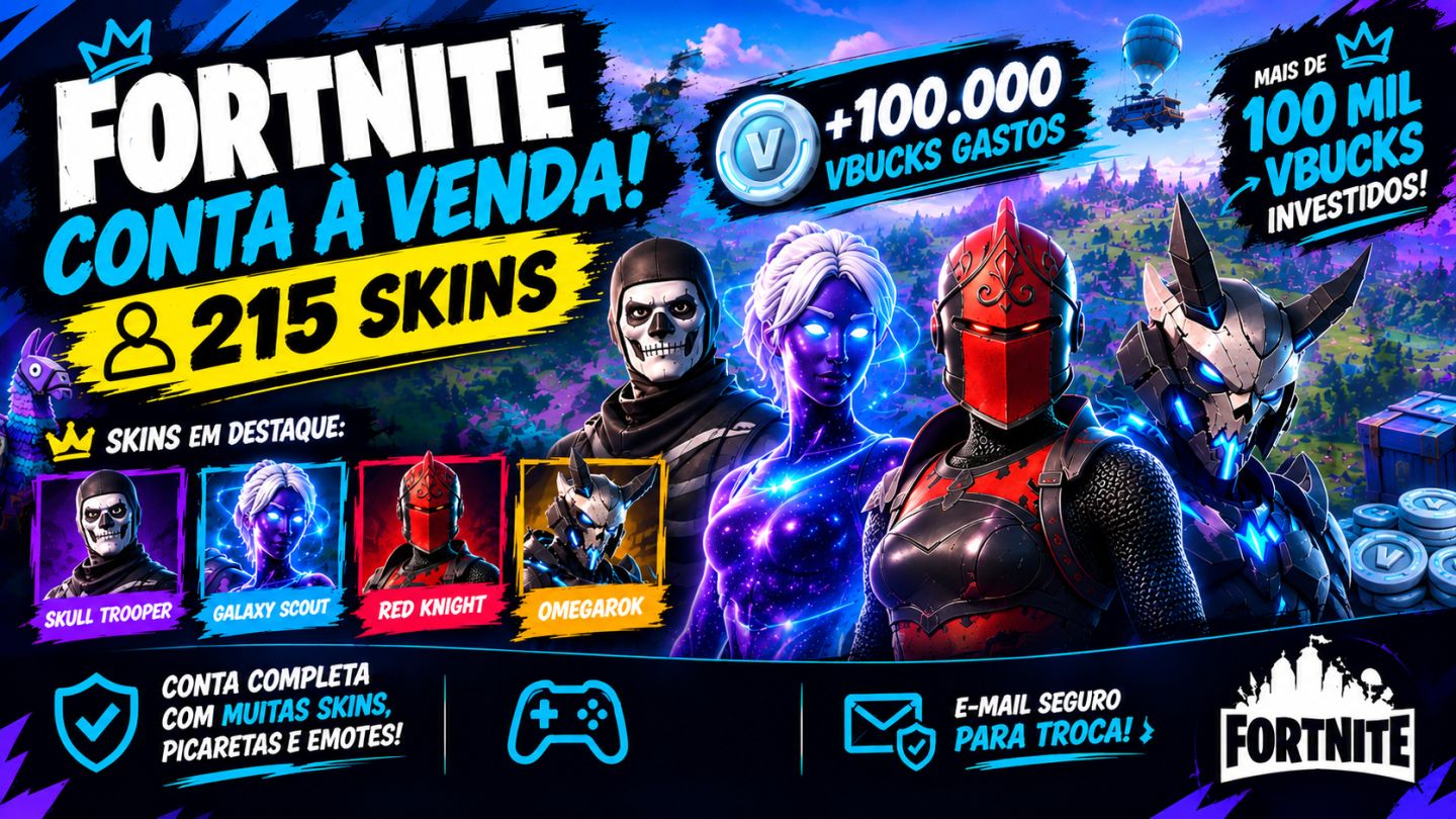 215 Skins | Skull Trooper | Galaxy Scout | Red Knight | Omegarok | Gold Mid/Bru