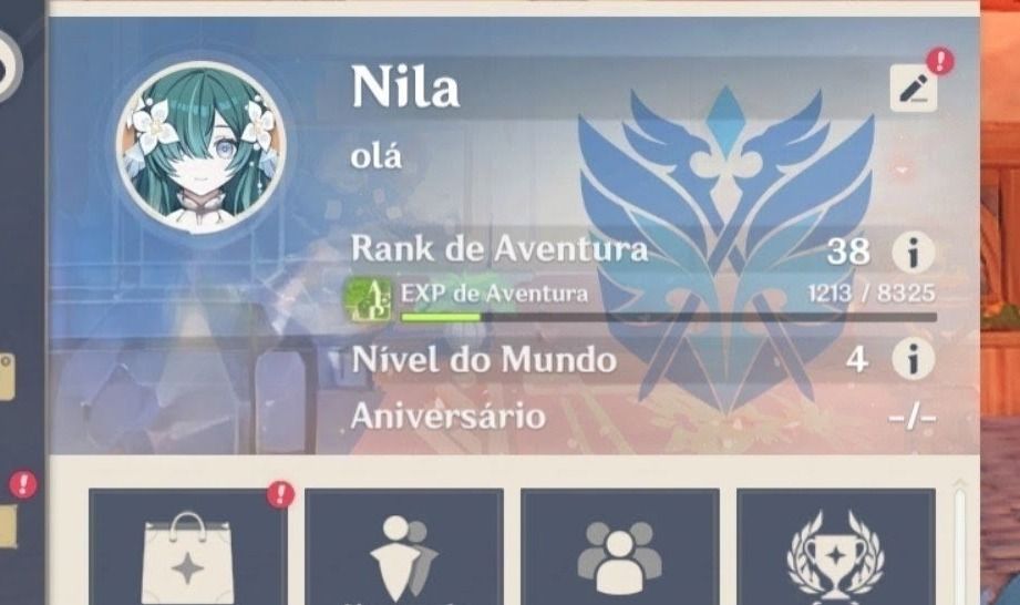 Conta genshin impact parada ar 38 sem vínculos mortos