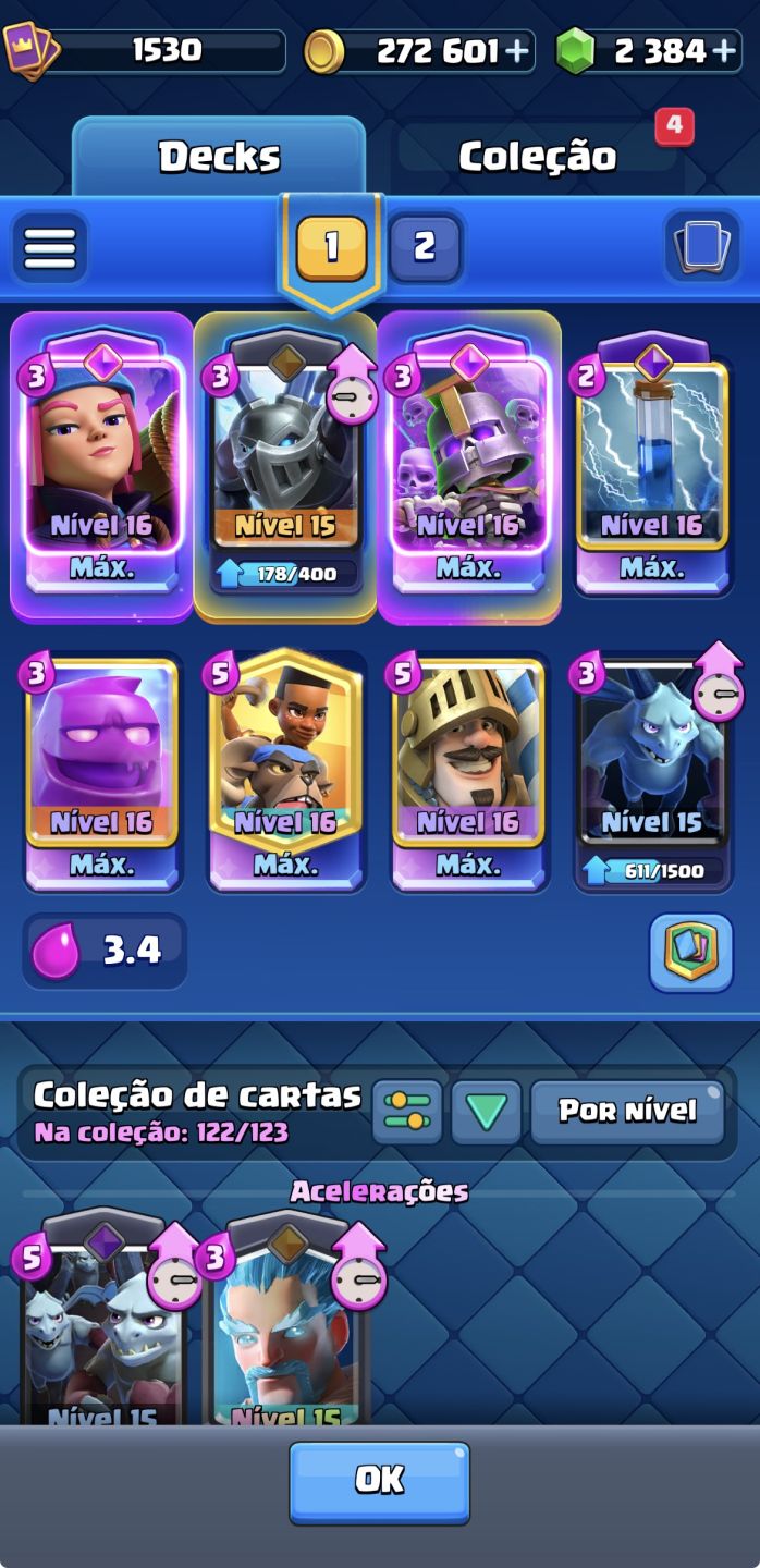 Conta Clash Royale