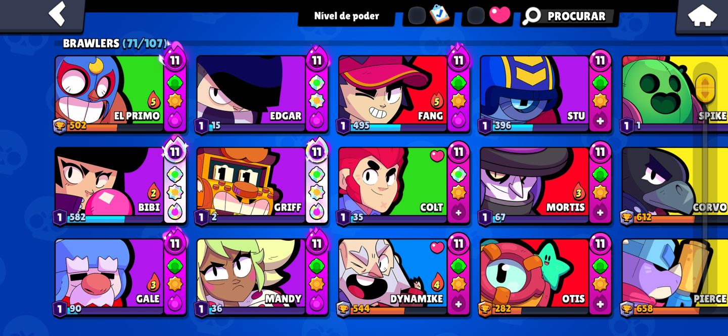 Conta de brawl stars de 2023