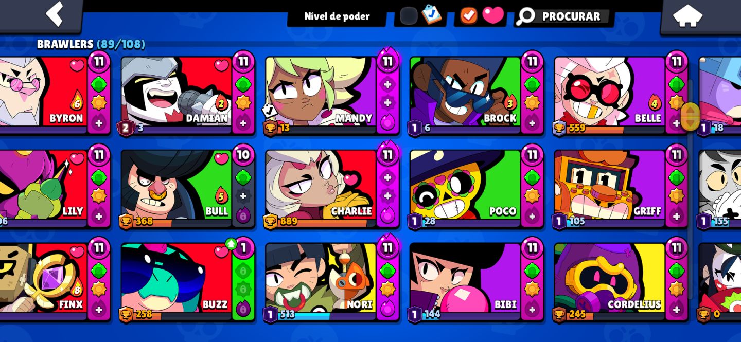 CONTA BRAWL STARS PARA INICIANTE COM BRAWLERS UPADOS!