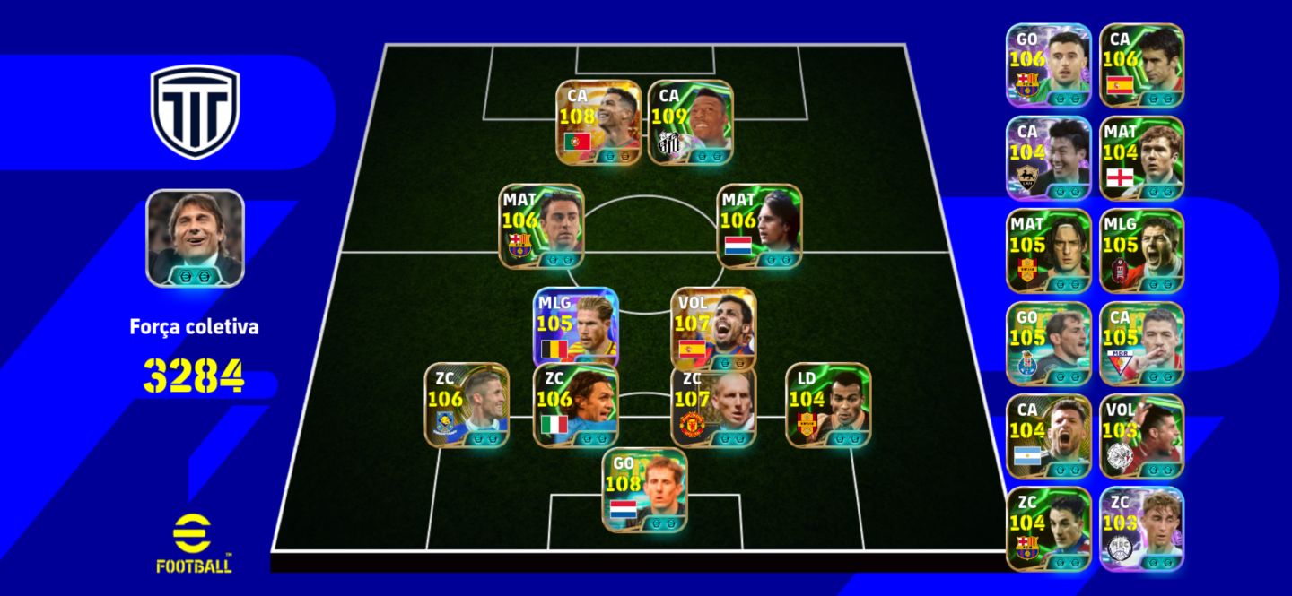CONTA EFOOTBALL BOA +3280 DE FORÇA