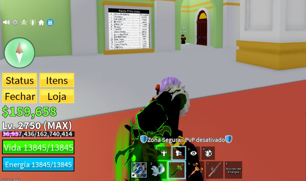 CONTA BLOX FRUITS (DARK BLADE) PROMOÇÃO BOUNTY HUNTER.