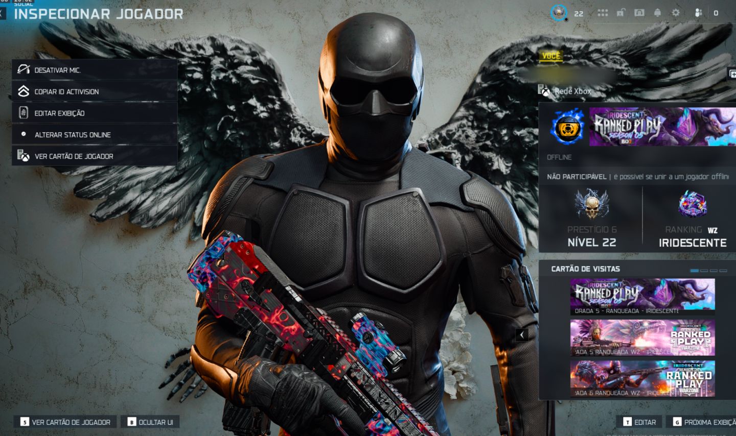CONTA BLACK NOIR IRIDESCENT MP 3 NUKE, CALL OF DUTY WARZONE BLACK OPS 7