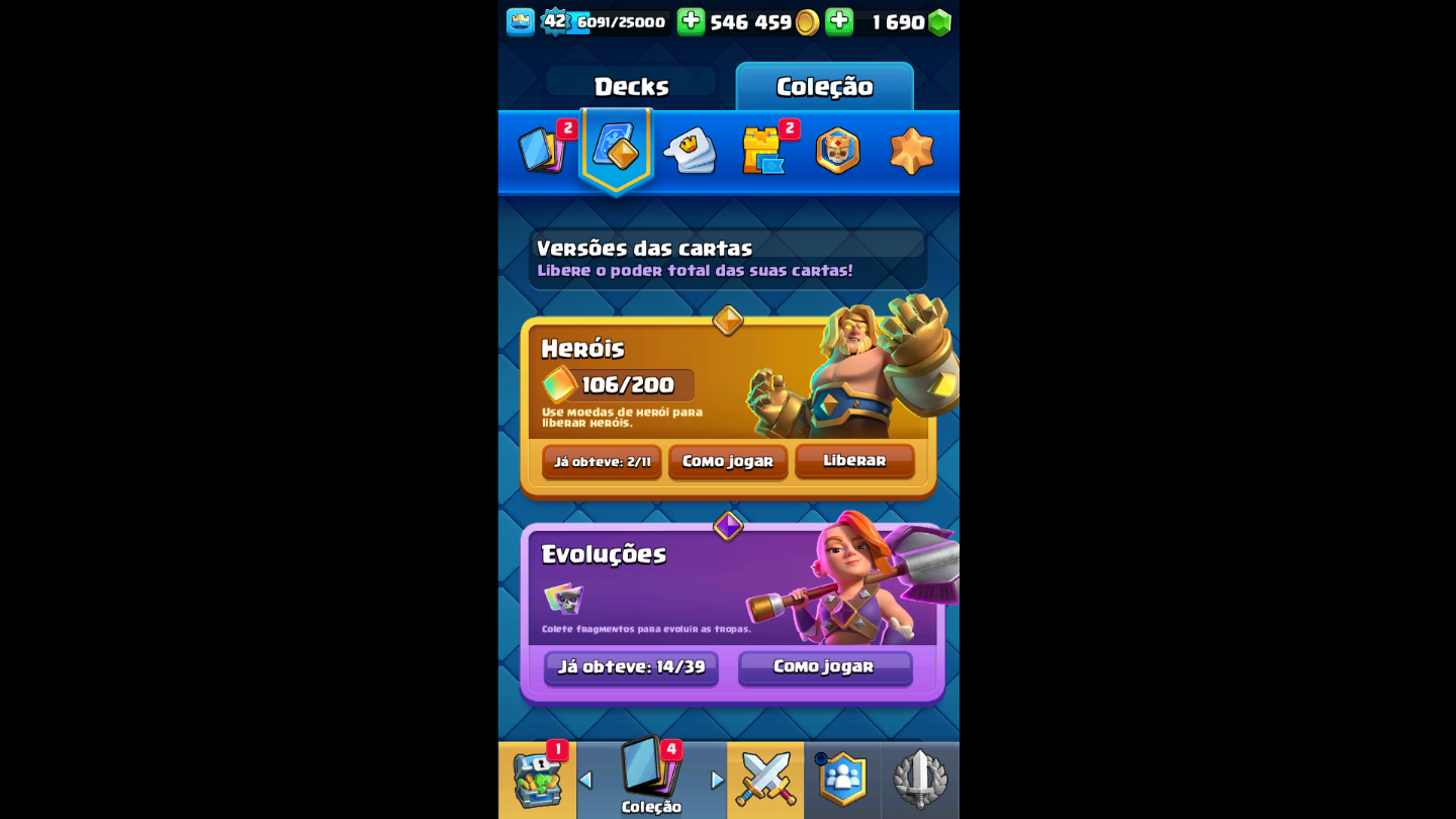 Conta de clash royale com 9151k de trofeus 14evo valor negociavel só vem!!!