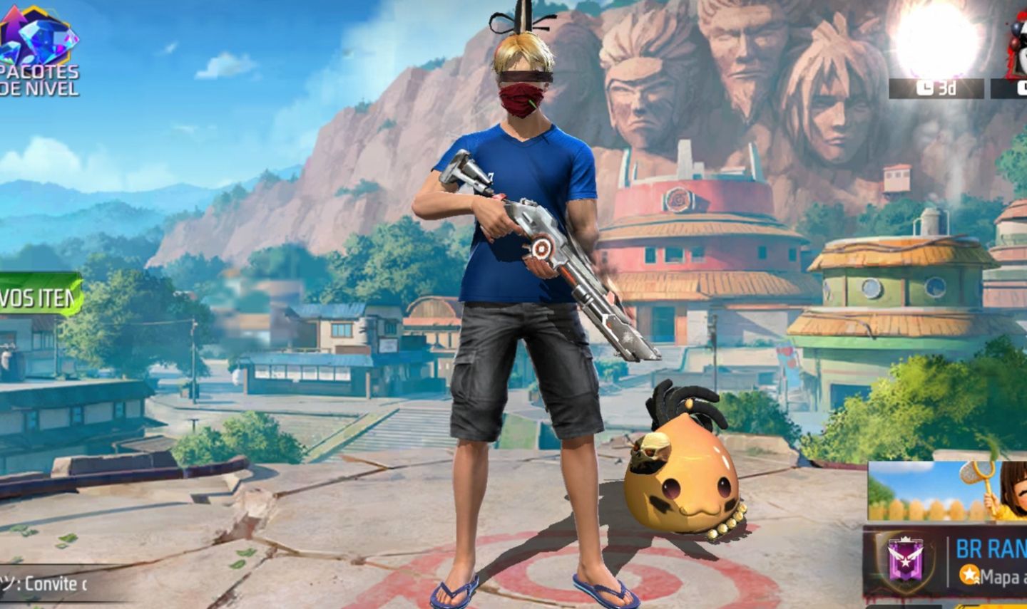 CONTA DE FREE FIRE [LV-65] COM RAGNAROK (M) E O PET PORING