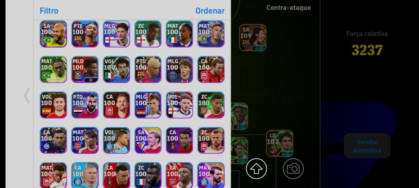 CONTA EFOOTBALL FORÇA COLETIVA 3237 | MESSI 109 + LUIS SUÁREZ + MOURINHO