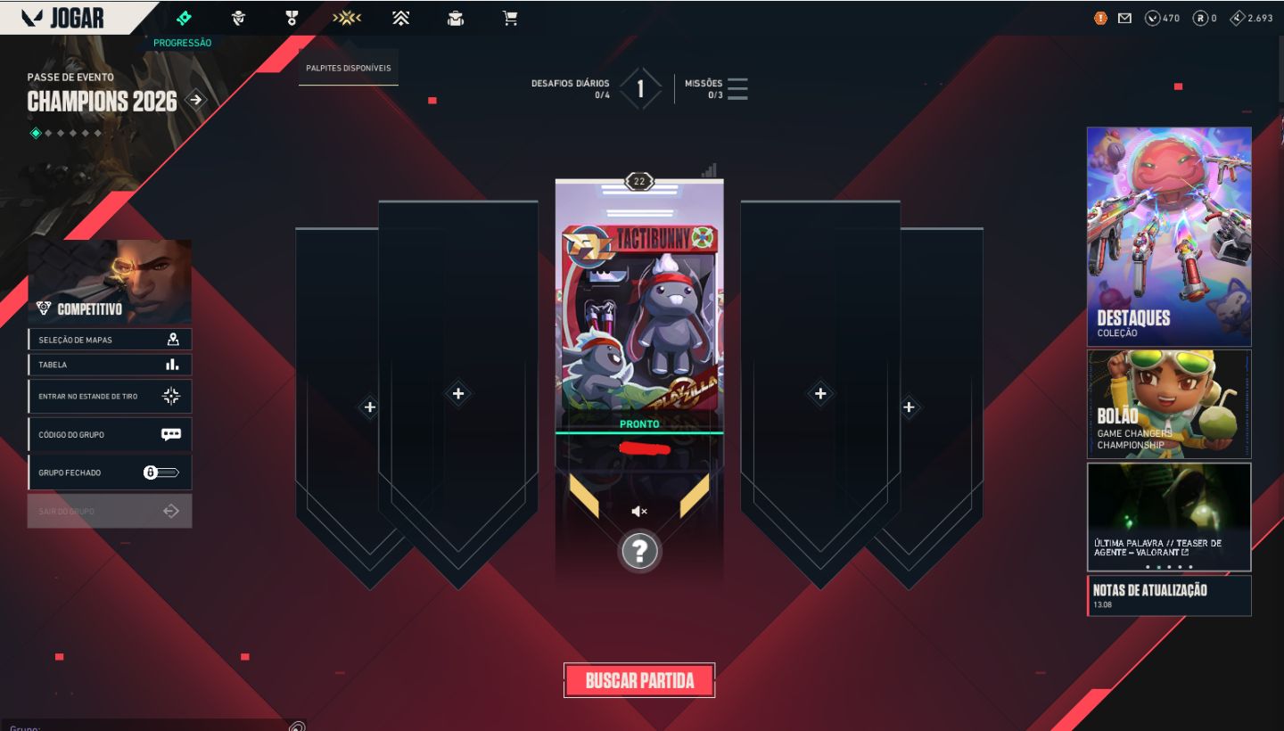 Conta VAVA pra fazer de secundaria ( lol vinculada )