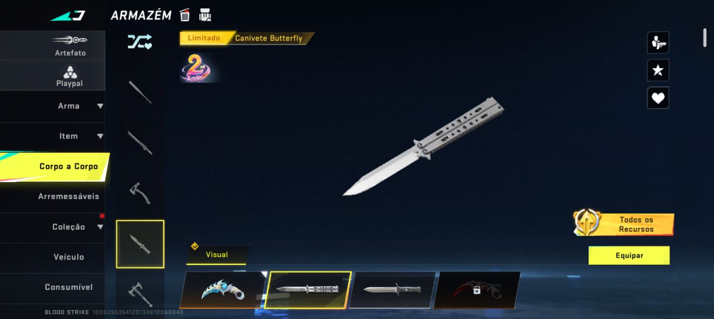 Conta nível Max com skins eternas