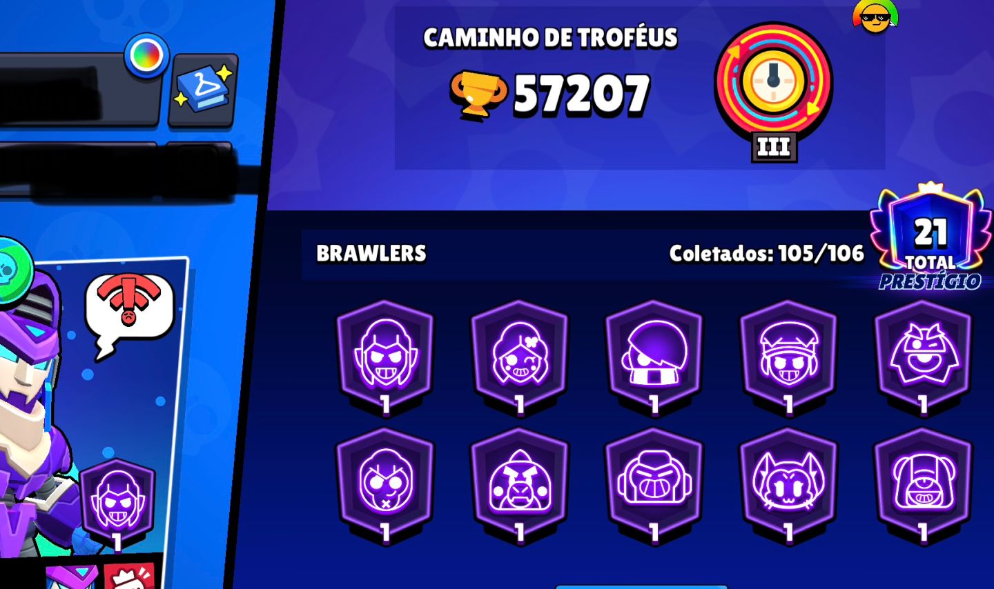 CONTA DE BRAWL STARS TOP 2020