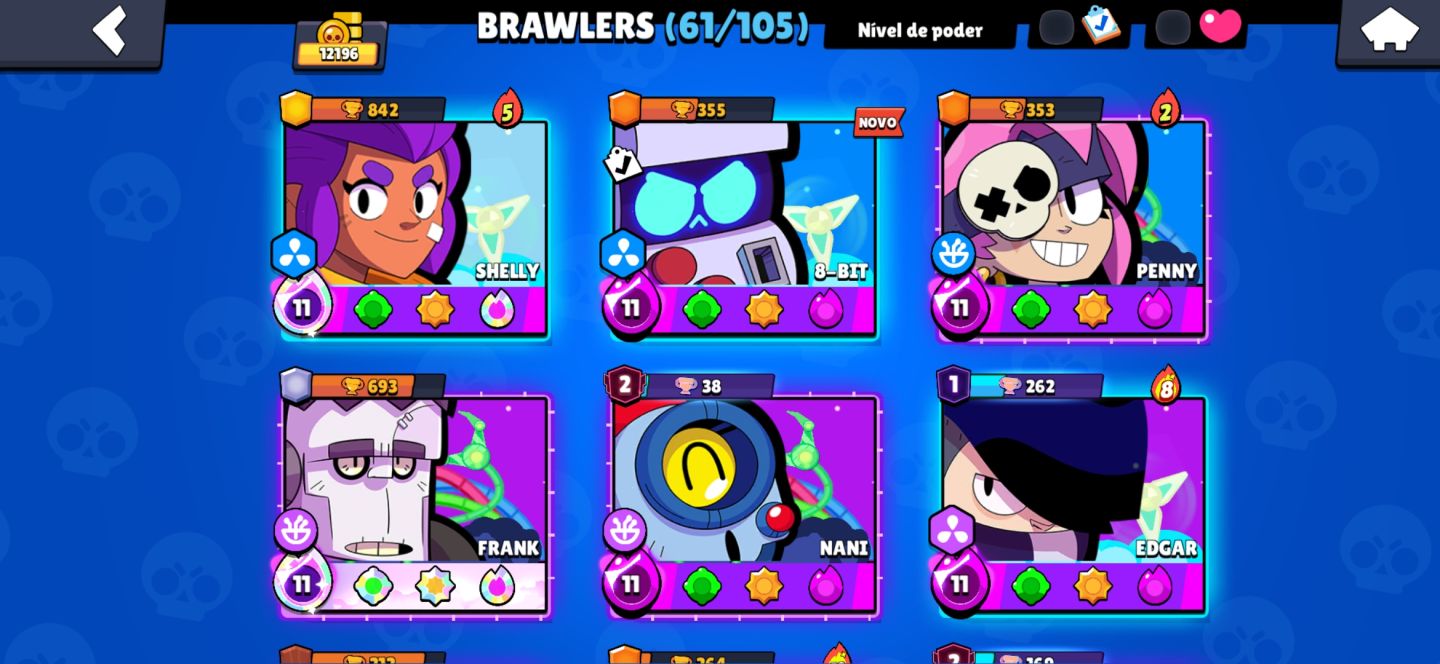 Conta de brawlstars iniciante COM O NOVO BRAWLER LENDÁRIO