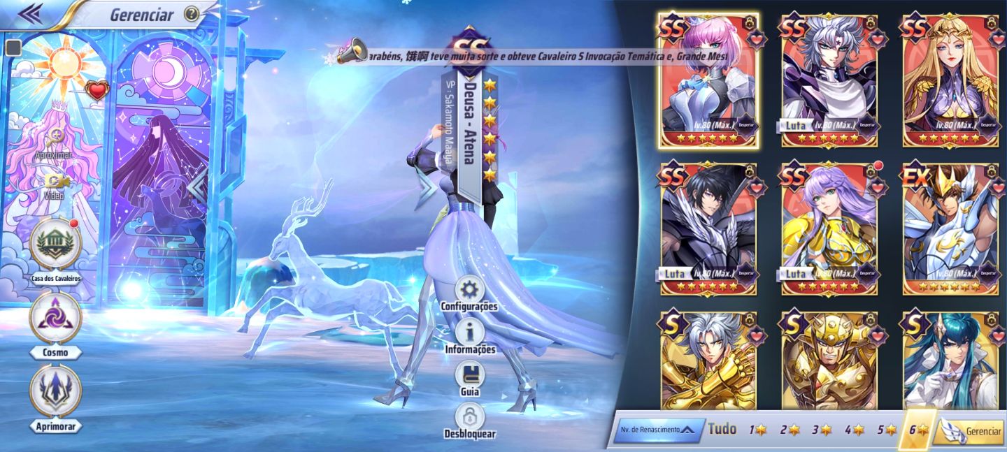 Conta forte A145- Mixer 3 LV 96 Saint Seiya wakening