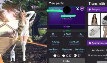 Conta avakin feminina com itens raros| Muitos itens em crowns.