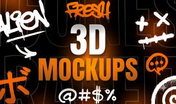 MOCKUPS 3D / PHOTOSHOP - ILLUSTRATOR - ADOBE XD - FIGMA - SKETCH E MAIS