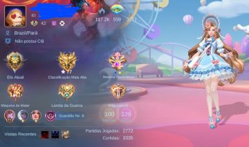 CONTA MOBILE LEGENDS | 126 SKINS | 100 HERÓIS | + FLORYN