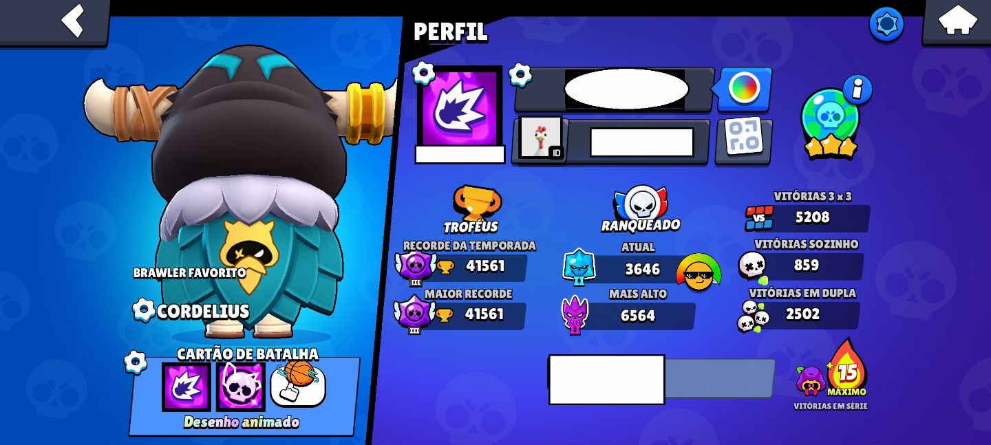 CONTA BRAWL STARS 101/105 BRAWLS