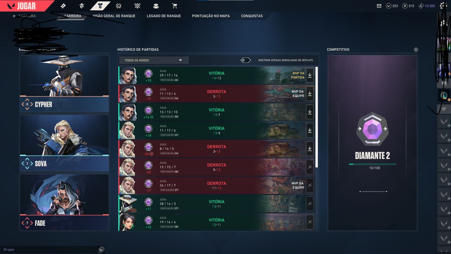 CONTA LOL + VALORANT