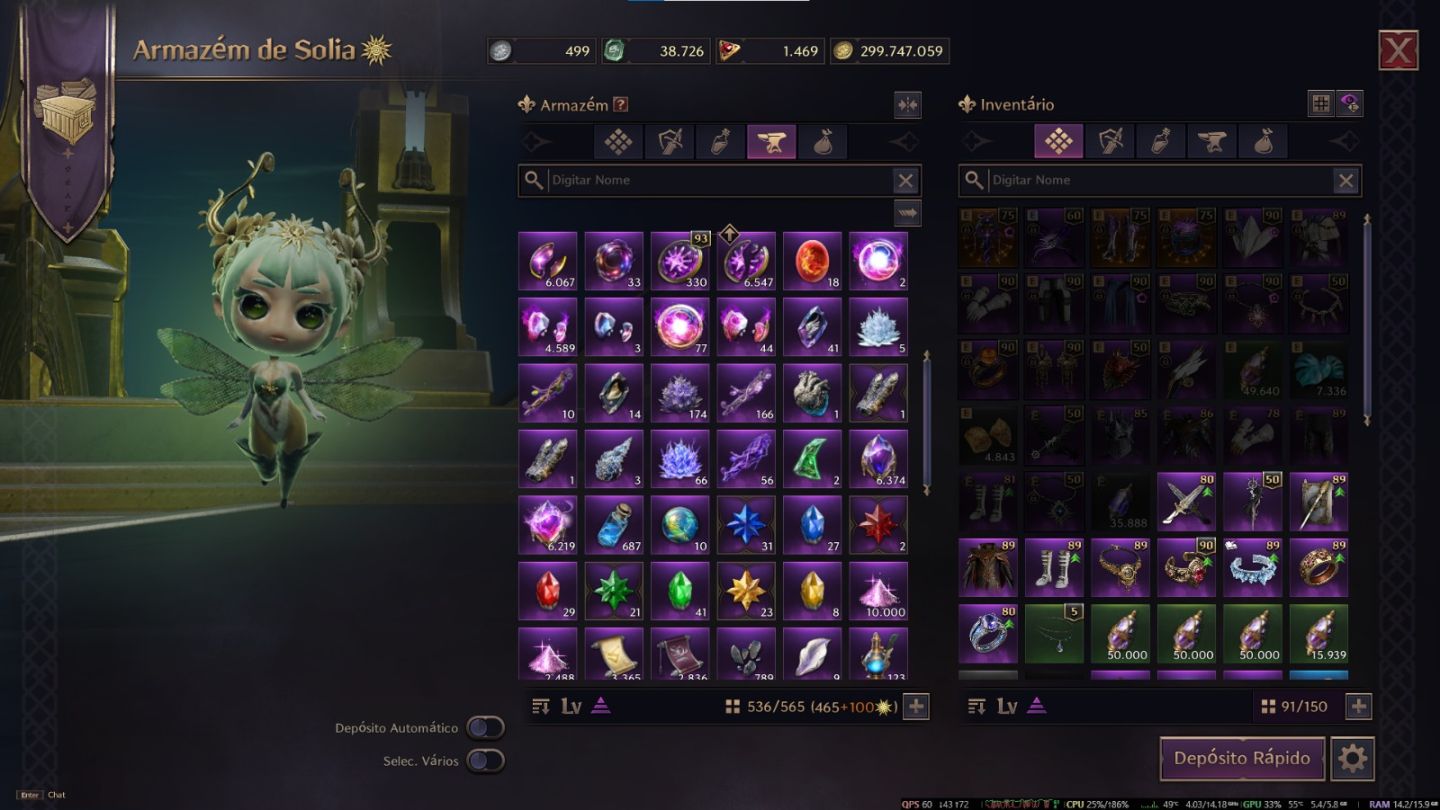 CONTA Throne and Liberty 10.300K de Power + STEAM 10 anos LVL 65 + Muitos jogos