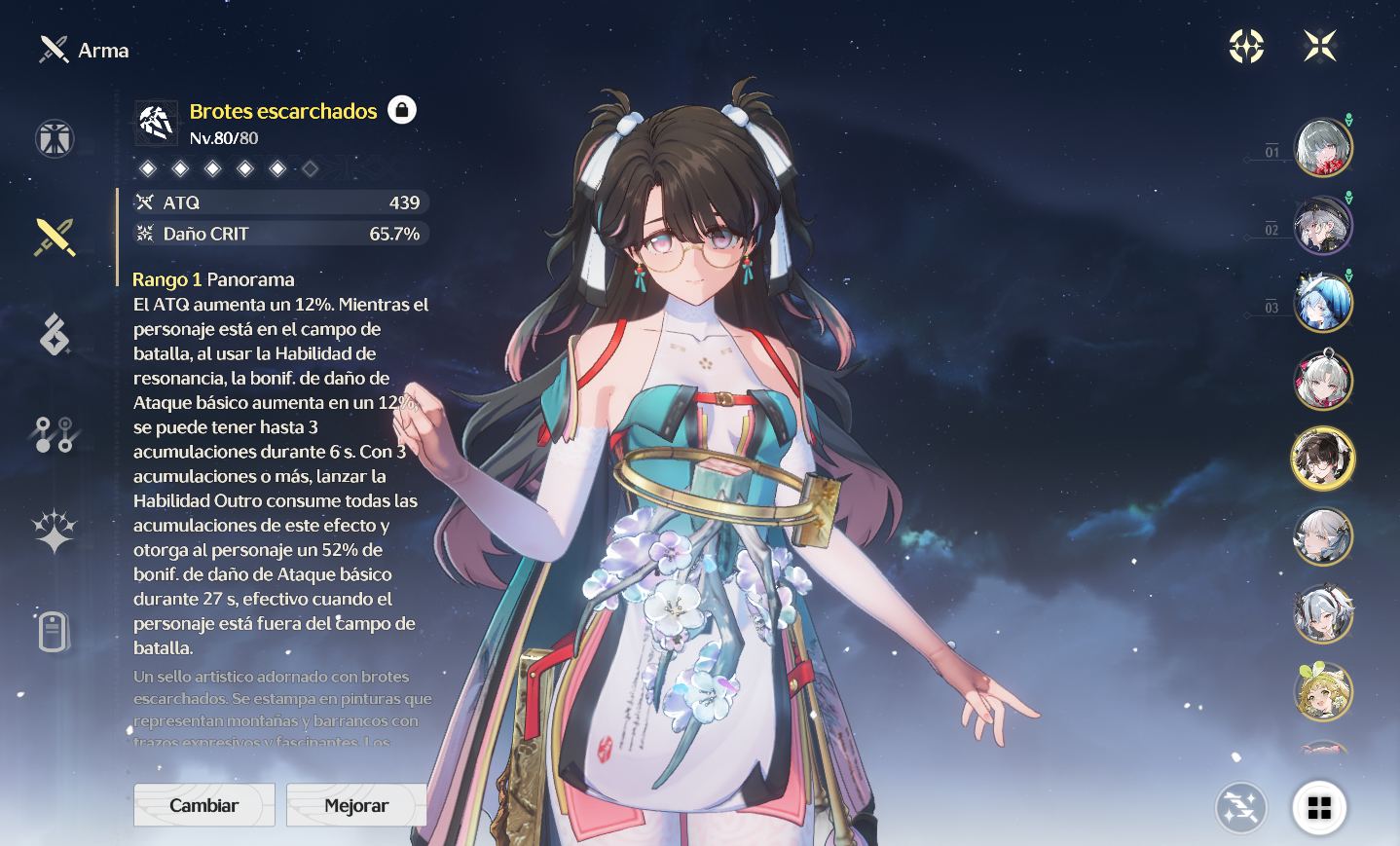 CONTA WUTHERING WAVES COM LYNAE + PERSONAGENS T5