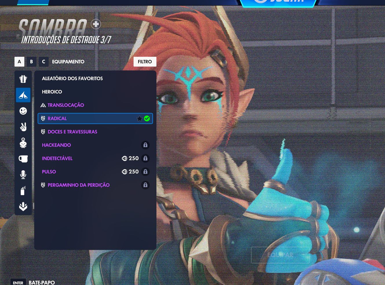 Conta Overwacht várias Skins Míticas de personagens e armas!