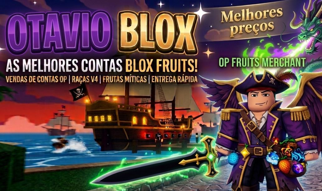 Contas Blox Fruits / Skins, Frutas (MENOR PREÇO DO MERCADO!)