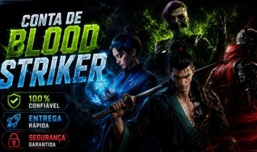 CONTAS RERROL de BLOOD STRIKER, SKINS ULTRAS E ETERNAS
