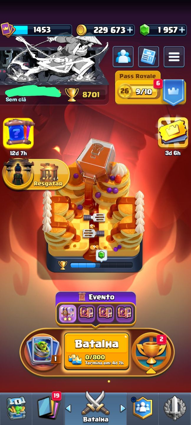 CONTA DE CLASH ROYALE PARADA