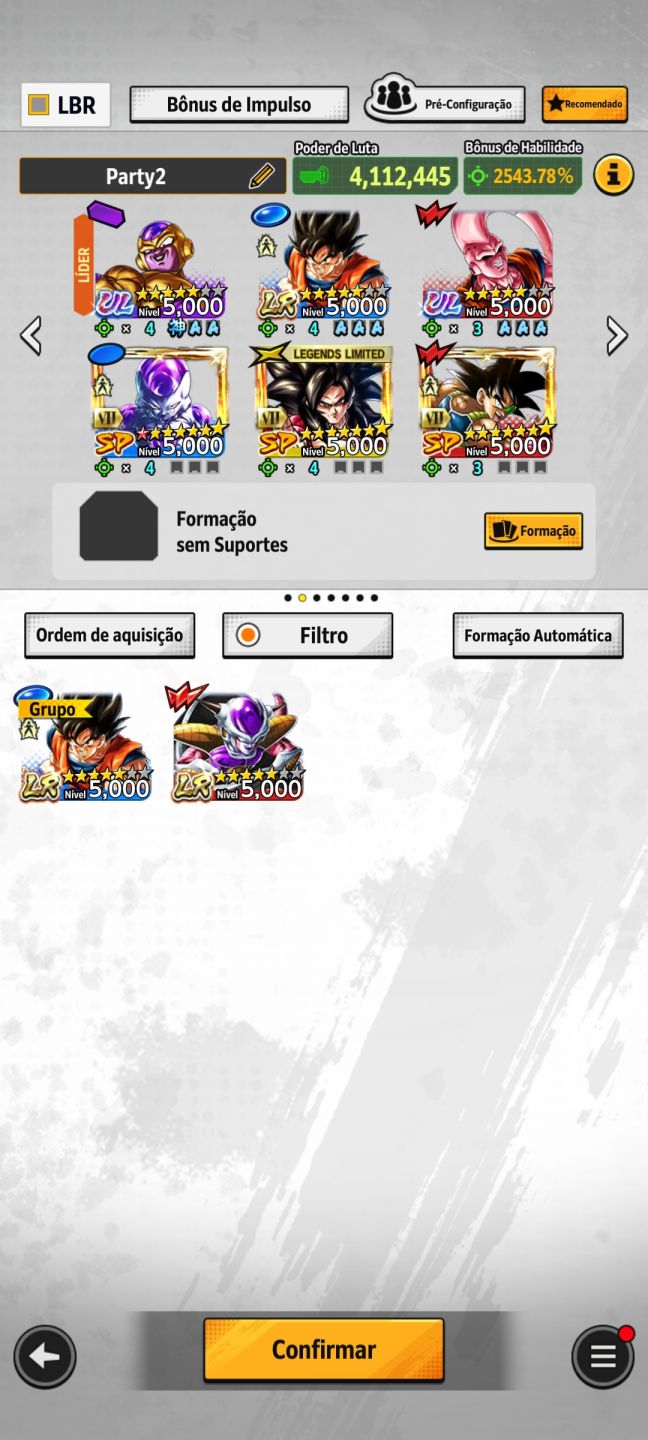 Conta de dragon ball legend