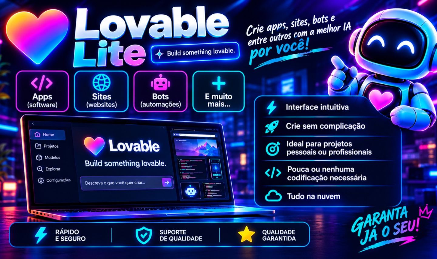 LOVABLE LITE - CÓDIGO DE ATIVAÇÃO