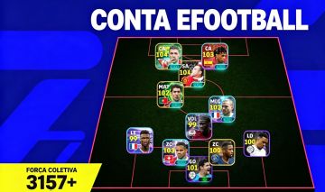 CONTA EFOOTBALL TOP | FORÇA COLETIVA 3157 | CONTA ANDROID