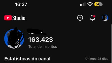Canal no Youtube com 163.000 Mil inscritos