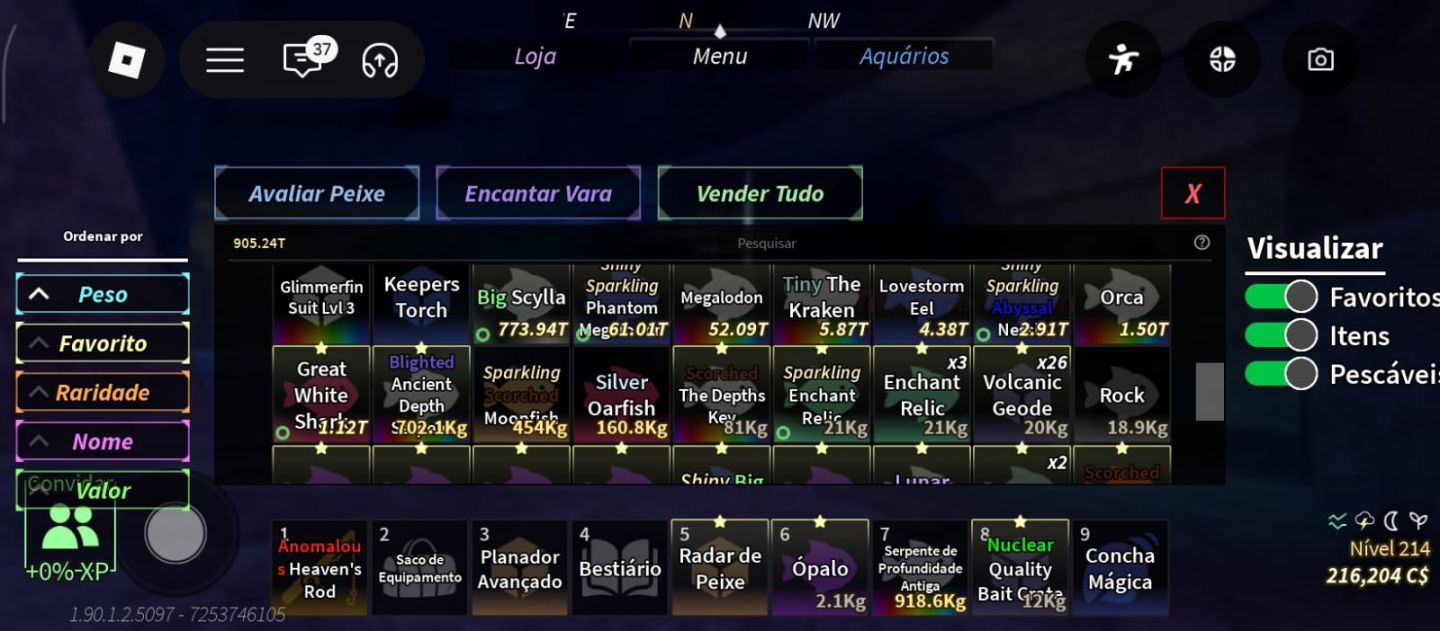 Conta muito boa do roblox que tem muita coisa em todos os jogos bons