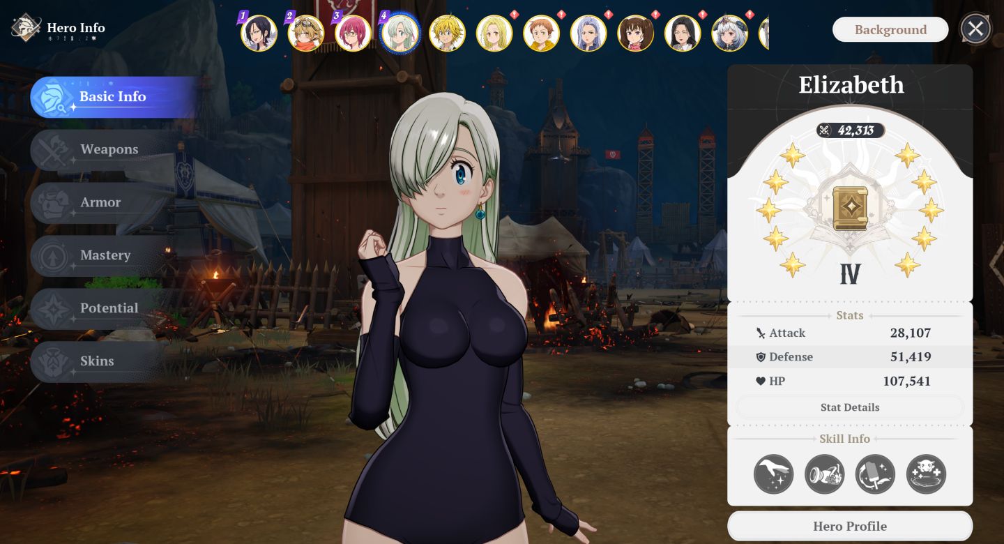 CONTA COM MERLIN P10 ELIZABETH P10 MELIODAS P9 The Seven Deadly Sins Origin 7DS