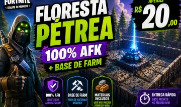 RESISTÊNCIA AFK + BASE DE FARM - FORTNITE SALVE O MUNDO