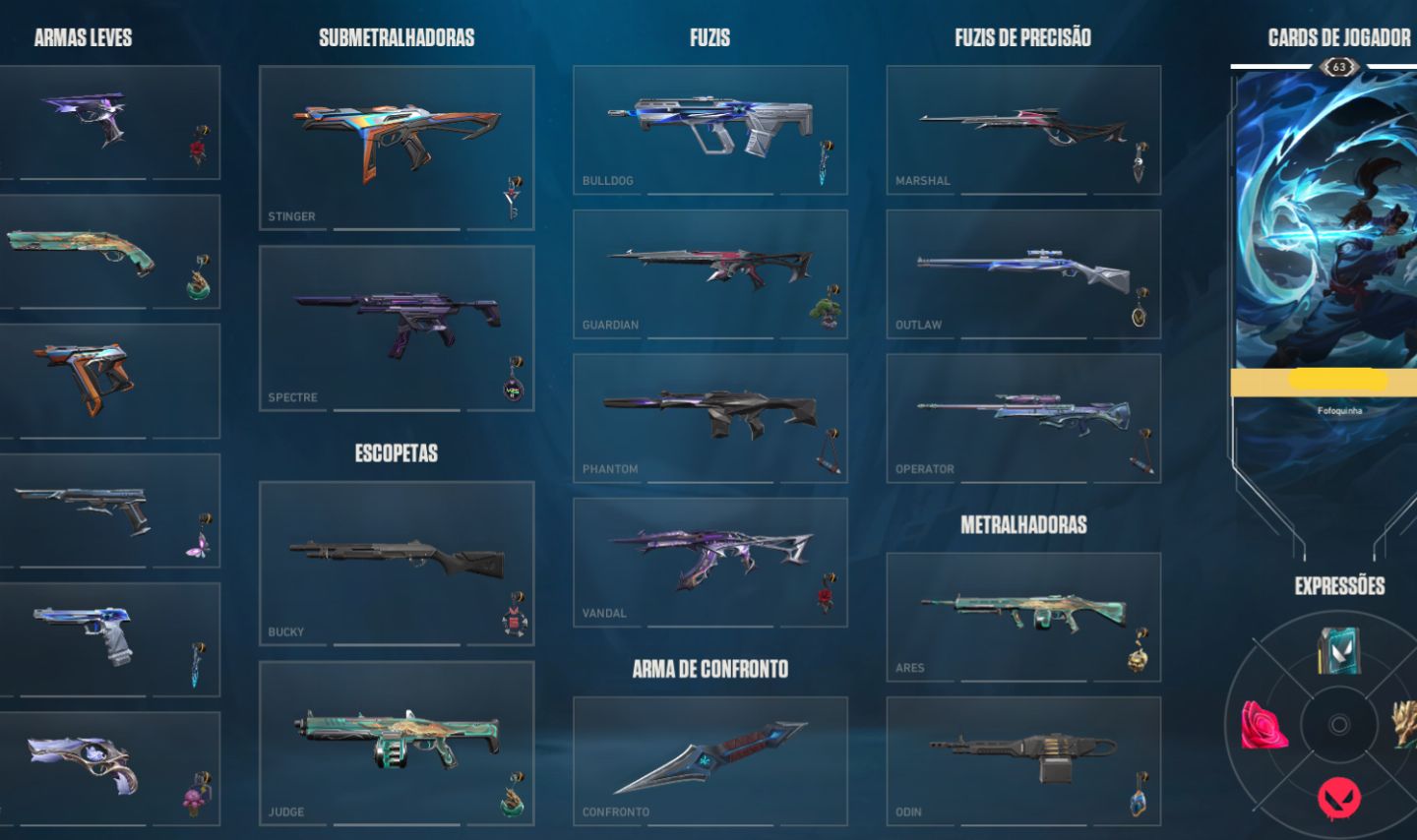 Conta Valorant Skins Kuronami 2.0 / Roseral Sombrio