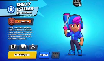 Conta brawl stars de 2018 com a shelly estelar