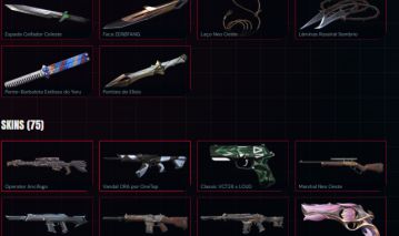 CONTA VALORANT 81 SKINS + 6 FACAS