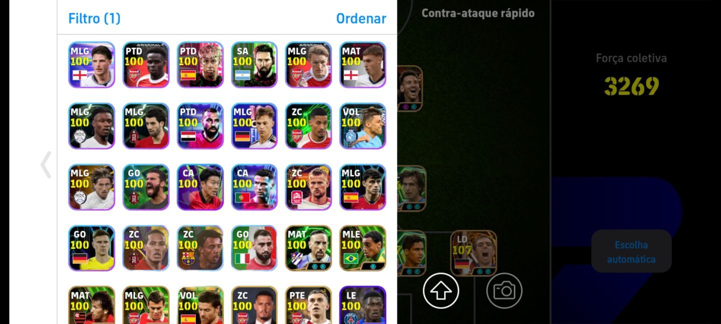 CONTA EFOOTBALL RARA! PELÉ 108 + MESSI BLITZ + VILLA BLITZ + VIEIRA PRIME+++!