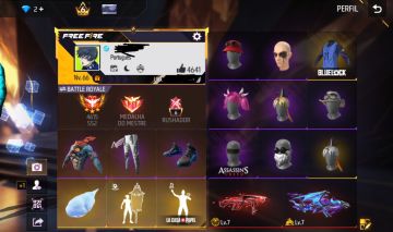 Conta de free fire prime 6 quase 7 com itens raros e ump att verde.